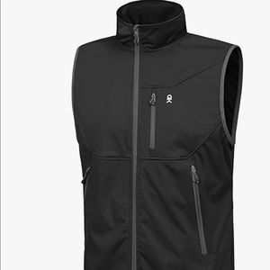 Little Donkey Andy Men's Lightweight Softshell Vest, Black